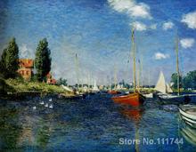 Copia de pinturas al óleo para decoración de pared del hogar, obra de arte del famoso artista, arte hecho a mano, Claude Monet 2024 - compra barato