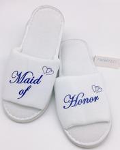 personalize wedding bridesmaid bride spa slippers Matron of honor Flower Girl night Bachelorette party favors company gifts 2024 - buy cheap