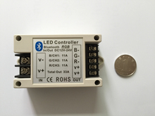 Controlador móvel do módulo do dimmer da luz do controlador de bluetooth 12 v/24 v 33a rgb 2024 - compre barato
