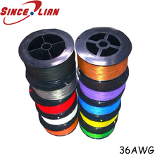 P/N B36-1000 Electrical Wire OK Line 305M High Temperature Resistant Silver Cable 36AWG Silver-plated Oxygen-free Copper Cable 2024 - buy cheap