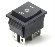 10pcs 6 Pins KCD4 AC 16A/20A 250V/125VAC DPDT Black Button Momentary Spring Returned On/Off/On Panel Mount Rocker Boat Switches 2024 - buy cheap