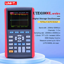 UNI-T-osciloscopios de almacenamiento Digital de mano UTD1025CL, pantalla Digital LCD de 3,5 pulgadas, totalmente a escala automática, con multímetro 2024 - compra barato