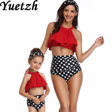 Conjunto de bikini para mujer y niña, traje de baño para madre e hija, ropa de playa, 2019 2024 - compra barato