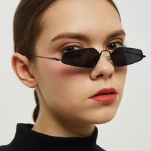 Metal Small Cat Eye Sunglasses Women Vintage Mini Polygon Sun Glasses For Men Hip Hop Cool Glasses Retro Brand New Fashion Male 2024 - buy cheap