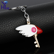 HEYu Japanese Anime Kinomoto Sakura Card Captor Sakura Action Figure Printed Sakura Magic Bird's Beak Pendant KeyChain Key Ring 2024 - buy cheap