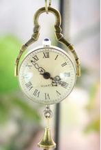 New bronze glass bell pocket watch necklace women Men'watches  38 mm free shipping 2024 - buy cheap