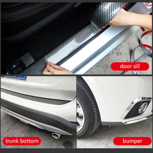 5D Car Stickers Carbon Fiber Rubber Styling Trunk Bumper Door Plate Sill Protector Goods For KIA Audi Ford Hyundai Accessories 2024 - buy cheap