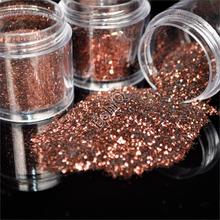 Wholesale Coffee Brown Dazzling Nail Glitter Powder Nail DIY Tips Material for nail polish UV Nail Glitter Sequins in Bag 2024 - buy cheap