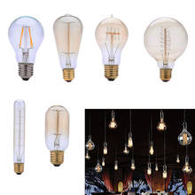 Antique Retro Vintage 40W  Bulb E27 220V Incandescent Bulbs Squirrel-Cage Filament Light Bulb  Lamp Warm White Light 2024 - buy cheap