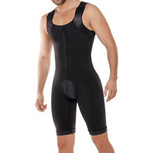 Men bodysuit waist control shaper butt lifter men slimming underwear fitness waist trainer front zipper shapewear man drop ship 2024 - buy cheap