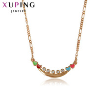 Xuping Fashion Necklace New Design Big Long Necklace Gold Color Plated Necklace Women Men Jewelry Top Sale 42707 2024 - buy cheap