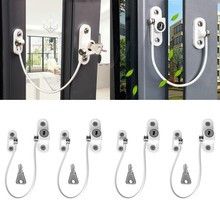 6Pcs/Set Window Locks Children Protection Lock Stainless Steel Window Limiter Baby Safety Infant Securite Enfant Security Locks 2024 - buy cheap