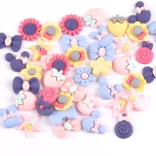 30PCS 20-25mm mixed flower/animal pattern flatback Resin Cabochons Embellishments Scrapbook Craft DIY cp1968 2024 - buy cheap