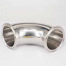 Fit Tube O/D 76mm Tri Clamp 3" Ferrule OD 91mm 304 Stainless Steel Sanitary 90 Degree Elbow Connector Adapter Homebrew 2024 - buy cheap