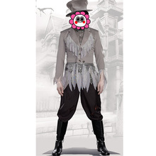 Newest Vampire Zombie Decadent Dark Ghost Sexy Bride Styling Bridegroom Cosplay Halloween Costume Suit For Man Party Costume 2024 - buy cheap