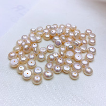 20/30pcs Natural pearl beads 8mm White Oblate Pearls Beads Jewelry Making material of necklace ear nail for Bracelet Wholesale 2024 - buy cheap