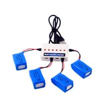 4pcs 3.7V 600mAh Lipo Battery and 1 To 6 Charger for Syma X9 X9s Flying Car RC Quadcopter Drone Spare Parts 2024 - buy cheap