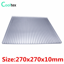 COOLTEX-disipador de calor de aluminio, Enfriador de refrigeración para lámparas LED, LCD electrónico, 270x270x10mm 2024 - compra barato