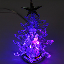 USB украшения для рождественской елки светодиодный светильник Медленный RGB свет красочный меняющийся светодиодный Рождественский дети веселая Рождественская елка Звезда игрушечные лампы 2024 - купить недорого