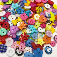 50/100pcs Lots Mix Assort Plastic Buttons Scrapbooking Sewing Craft Appliques PT98 2024 - buy cheap