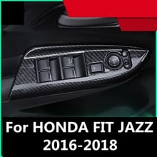 For HONDA FIT JAZZ 2016-2018 Window Control Panel Glass Lifter Switch Cover Trim Protectors Car Styling Accessories 2024 - buy cheap