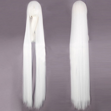 150CM white Long Straight Wig 59'' Fiber Hairpiece women Heat Resistant Synthetic Hair anime Cosplay Wigs Halloween Peruca 2024 - buy cheap