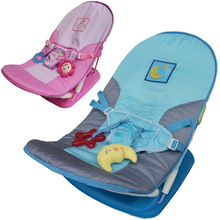 Cadeira reclinável para bebês recém-nascidos, assento dobrável com cinto e brinquedos, casual, cadeira de viagem 2018 2024 - compre barato