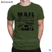 Mail Carrier More Packages Than Santa Tshirt Fitness Clothing Printing T Shirt For Men Novelty Anti-Wrinkle Awesome Summer 2024 - buy cheap