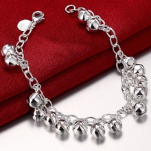 Pulsera elegante y delicada de cinco corazones para mujer, joyería de plata de ley 925, cadena de serpiente, pulsera de alta calidad 2024 - compra barato