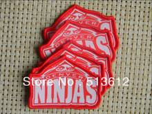 Free shipping Customized  brand iron on woven patch adhesive woven label patch 1000pcs lot 2024 - buy cheap