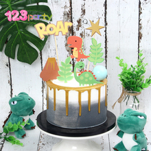 1set Cute cartoon dinosaur cake flag decoration child birthday decor baby shower party supplies happy birthday cake topper 2024 - buy cheap