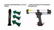 Free Shipping Dripless 310ml Cartridge Type Pneumatic Caulking Gun and Multi-functional Sealant Scraper and Trowel Nozzle 2024 - buy cheap