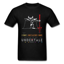 Camiseta de Undertale para hombres, camisa de Sans, esqueleto, Vikingo, guerreros, Satán, negro, Undertale Flowey, Papyrus, Sans, Dark Souls, Cráneo 2024 - compra barato