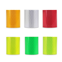 5cmx3m Safety Mark Reflective Tape Sticker Car Styling Self Adhesive Warning Tape Automobiles Motorcycle Reflective Strip 6color 2024 - buy cheap