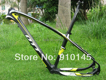 Special Arrival ! Free Shipping !!  27.5er Carbon Mountain Bike Frame 135 Black/White/Yellow 2024 - buy cheap