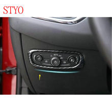 STYO Car ABS Chrome Interior Headlight switch button frame trim  For Chevrolet Equinox  2017 2018 2024 - buy cheap