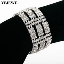 YFJEWE Wholesale Linked Jewelry Women Bracelets Silver color Chain Link Bracelets For Women rhinestone bracelet B097 2024 - buy cheap