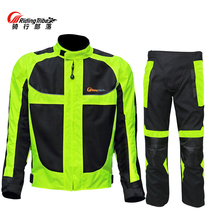 Jaqueta de proteção para motocicleta, verão/inverno, masculino, feminino, equipamento de proteção, refletiva, malha oxford, roupas de corrida, jaqueta de moto 2024 - compre barato