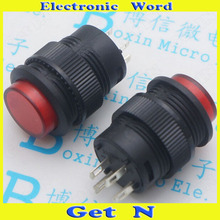 20pcs   R16-503BD 16MM 3A/250V Self Locking Resets Switch Button with Light Red 2024 - buy cheap