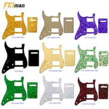 Pleroo Guitar parts left handed pickguards with back plate for fender standard and Contemporary Stratocaster ST HH style Guitar 2024 - buy cheap