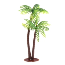 Mini modelo de paisagem, imitação de coqueiro, árvore de coqueiro, decoração de casa com enfeites 2024 - compre barato