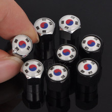 4 unids/set Corea para válvulas de neumático de rueda de coche tapa Universal de válvula de aire de neumático cubierta de vástago a prueba de polvo de coche tapas para Chevrolet BMW Auto Styling 2024 - compra barato