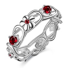 Новое кольцо с красивым цветком с покрытием из серебра, Серебряное модное Ювелирное кольцо для женщин и мужчин, UFTUKLLN VTWTISJZ 2024 - купить недорого