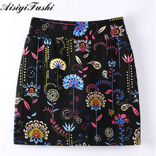 Summer Fashion Skirt Floral Print H Type High Waist Elegant Vintage Casual Pencil Skirt Split The Fork Plus Size 5XL Streetwear 2024 - buy cheap