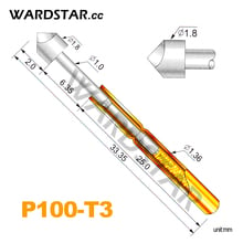 100pcs P100-T3 Dia 1.8mm Spring Test Probes Pogo Pin Length 33.35mm (Stroke Spring Froce:180g) Wholesale 2024 - buy cheap