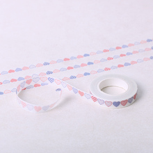 1 PC DIY Washi Tape de papel decorativo amor corazón adhesivo adhesiva etiqueta cintas de papelería de oficina 2024 - compra barato