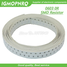 300PCS 0603 Chip Fixed Resistor SMD Resistor  0 ohm 0R  IGMOPNRQ 2024 - buy cheap