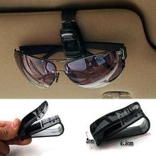 Grampo suporte de óculos para-sol automotivo, óculos preto de viseira para automóvel, cartão de sol 2024 - compre barato