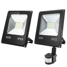 LED Flood lights 10W 20W 30W 50W Pir Motion sensor Outdoor Lighting Reflector Spot IP65 Floodlights Garden Wall Lamp AC110V 220V 2024 - buy cheap