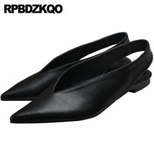 Pointed Toe Work Red Office Slingback Designer China Chinese Wedding Shoes Plus Size Slip On Women Large Black 2018 Dress Flats 2024 - buy cheap